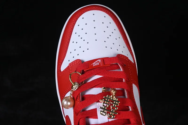 All categories Nk SB Dunk series Nk SB Dunk Low low-top sneakers Nike SB Dunk Low wedding banquet white red low-top casual sneakers DD1873-116